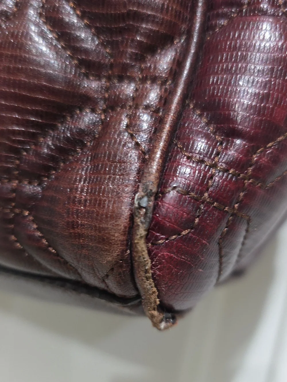 Kate Spade Quilted Leather Satchel - Deep Brown